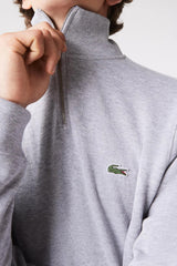 Lacoste - Cotton Sweatshirt With a Stand-up Zipper