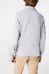 Lacoste - Cotton Sweatshirt With a Stand-up Zipper