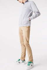 Lacoste - Cotton Sweatshirt With a Stand-up Zipper