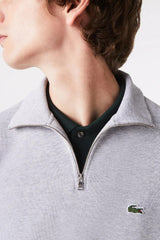 Lacoste - Cotton Sweatshirt With a Stand-up Zipper