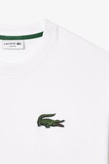 Lacoste - Unisex Loose Fit Large Crocodile Organic Cotton T-shirt