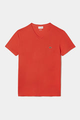 Lacoste V-neck Pima Cotton Jersey T-shirt