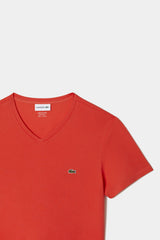 Lacoste V-neck Pima Cotton Jersey T-shirt