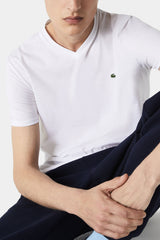 Lacoste V-neck Pima Cotton Jersey T-shirt