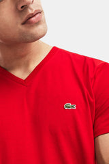 Lacoste V-neck Pima Cotton Jersey T-shirt