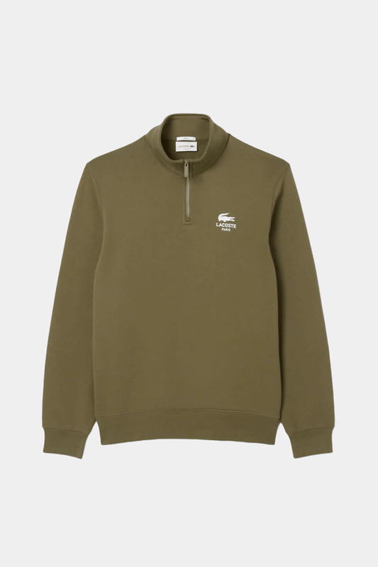 Lacoste - High Neck Zip-Up Sweatshirt