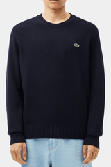 Lacoste - Men's Carded Wool Crew Neck Sweater