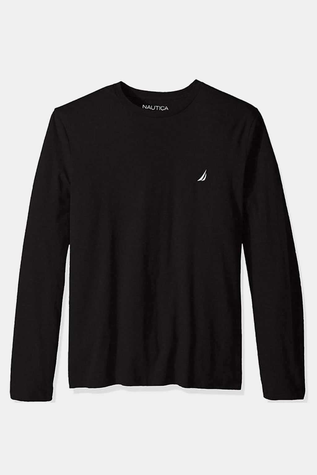 Nautica - Solid Long Sleeve Crewneck Tee T-Shirt