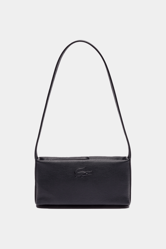 Lacoste - Small City Court Grain Leather Hobo Bag