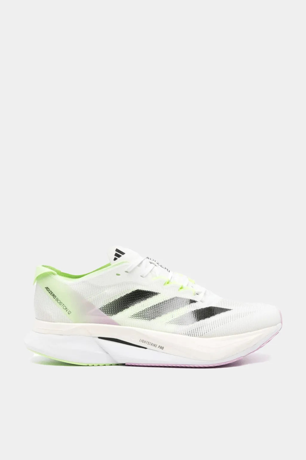 Adidas - Adizero Boston 12 Cloud White Green Spark Mens