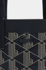 Lacoste - Lacoste Zely Coated Canvas Monogram Mini Tote Bag